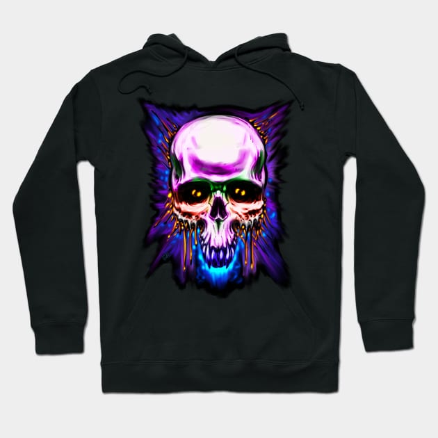 Skull Splatter Hoodie by Shawnsonart